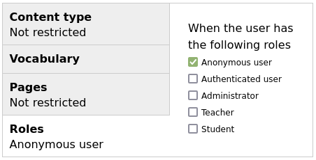 Drupal block restrict by role